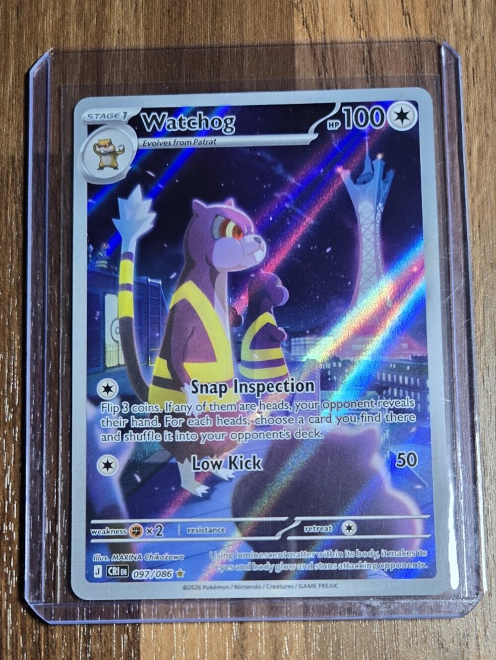 Pokémon Card Chaos Rising Illustration Rare  - Watchdog